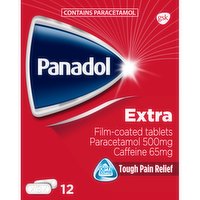 Panadol Extra Film-Coated Tablets 12 Tablets