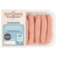 The Butcher's Daughter Traditional Handcrafted Irish Pork Sausages 350g