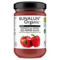 Bunalun Organic Cooking Tomato & Sweet Red Pepper Sauce 350g