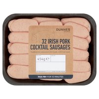 Dunnes Stores 32 Irish Pork Cocktail Sausages 454g