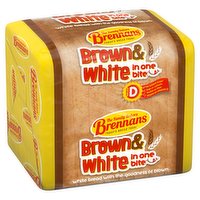 Brennans Brown & White in One Bite 10 Full Slices 400g