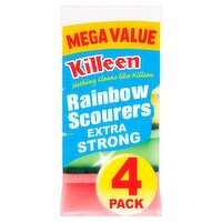 Killeen Mega Value Rainbow Scourers 4 Pack