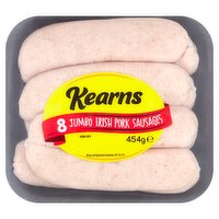 Kearns 8 Jumbo Irish Pork Sausages 454g