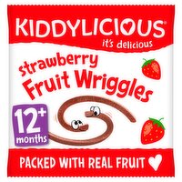 Kiddylicious Fruit Wriggles, Strawberry, Infant Snack, 12months+, 12g