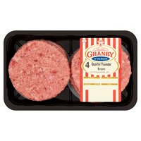 Granby 4 Quarter Pounder Burgers 454g