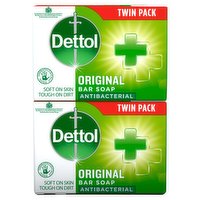 Dettol Antibacterial Bar Soap Original, Twin Pack (2x100g)