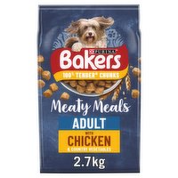 BAKERS Meaty Meals Adult Chicken Dry Dog Food 2.7kg