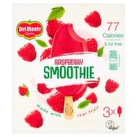 Del Monte Smoothie Raspberry Ice Lollies 3x90ml