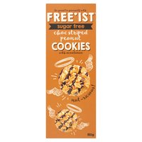 Free'ist Sugar Free Choc Striped Peanut Cookies with Sweetener 150g