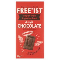 Free'ist Sugar Free Dark Chocolate with Sweetener 75g