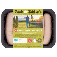 Jack & Eddie's 6 Finest Pork Sausages 350g