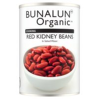 Bunalun Organic Cooking Red Kidney Beans in Salted Water 400g