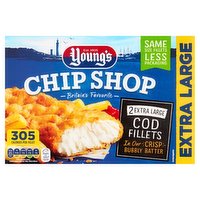 Young's Chip Shop Britain's Favourite 2 Extra Large Cod Fillets 300g