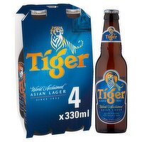 Tiger Asian Lager Beer 4 x 300 ml bottle