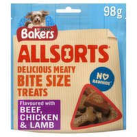 BAKERS Allsorts Chicken, Beef and Lamb Dog Treats 98g