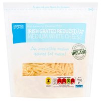 Dunnes Stores My Family Favourites Irish Grated Reduced Fat Medium White Cheese 250g