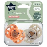 Tommee Tippee Funfriends Orthodontic Soothers 6 -18m