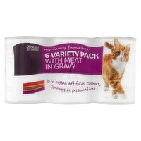 Dunnes Stores My Family Favourites Cat Food Meaty Selection in Gravy 6 x 400g