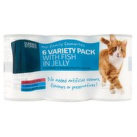 Dunnes Stores My Family Favourites Cat Food Fish Selection in Jelly 6 x 400g