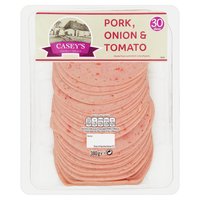 Casey's Cooked Meats Pork, Onion & Tomato 30 Slices 380g