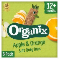 Organix Apple & Orange Organic Soft Oat Snack Bars Multipack 6x30g  