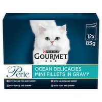 Gourmet Perle Ocean Delicacies Mini Fillets in Gravy 12 x 85g (1020g)