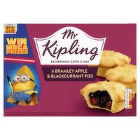 Mr Kipling Bramley Apple & Blackcurrant Pies 6 Pack