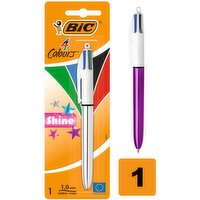 BIC 4 Colours Shine Ball Pen x1
