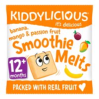 Kiddylicious Smoothie Melts, Banana, Mango & Passion Fruit, Infant Snack, 12months+ 6g