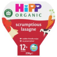 HiPP Organic Scrumptious Lasagne Toddler Tray Meal 12+ Months 230g