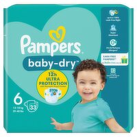 Pampers Baby-Dry Size 6, 33 Nappies