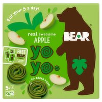 Bear Awesome Apple Real Fruit Yoyos 5 x 20g