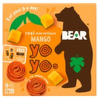 Bear Real Fruit Yoyos Marvellous Mango 5 x 20g