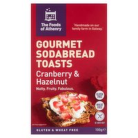 The Foods of Athenry Gourmet Sodabread Toasts Cranberry & Hazelnut 100g