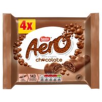 Aero Bubbly Milk Chocolate Bar Multipack 27g 4 Pack