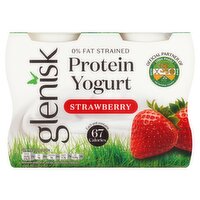 Glenisk Protein Yogurt Strawberry 4 x 100g (400g)