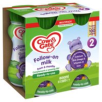 Cow & Gate 2 Follow On Baby Milk Formula Multipack 4 x 200ml