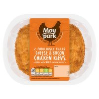 Moy Park 2 Fabulously Filled Cheese & Bacon Chicken Kievs 260g