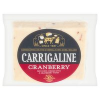 Sheridans Cheesemongers Carrigaline Cranberry Semi Firm Cheese 150g