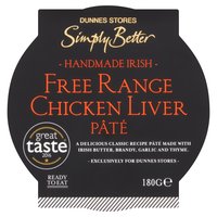 Dunnes Stores Simply Better Handmade Irish Free Range Chicken Liver Pâté 180g