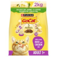 Go-Cat with a Tasty Duck and Chicken Mix 1+ Years Adult 2kg