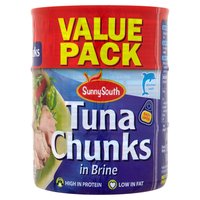 Sunny South Tuna Chunks in Brine 3 x 160g (480g)