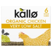 Kallo Organic Very Low Salt Chicken Stock Cubes 6 x 8g