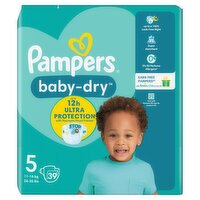 Pampers Baby-Dry Size 5, 39 Nappies, 11-16kg