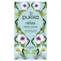 Pukka Relax Organic 20 Herbal Tea Sachets 40g