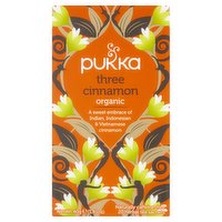 Pukka Organic Three Cinnamon 20 Herbal Tea Sachets 40g