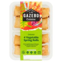 Gazebo Cuisine 4 Oriental Vegetable Spring Rolls 200g