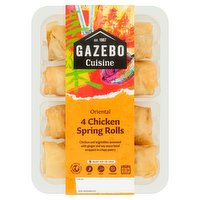 Gazebo Cuisine 4 Oriental Chicken Spring Rolls 200g