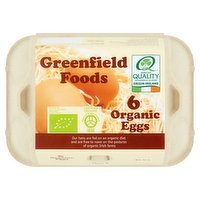 Greenfield Foods 6 Organic Extra Large & Large Eggs