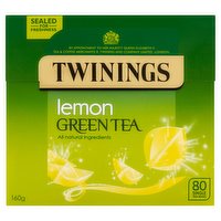 Twinings Lemon Green Tea 80 Single Tea Bags 160g
